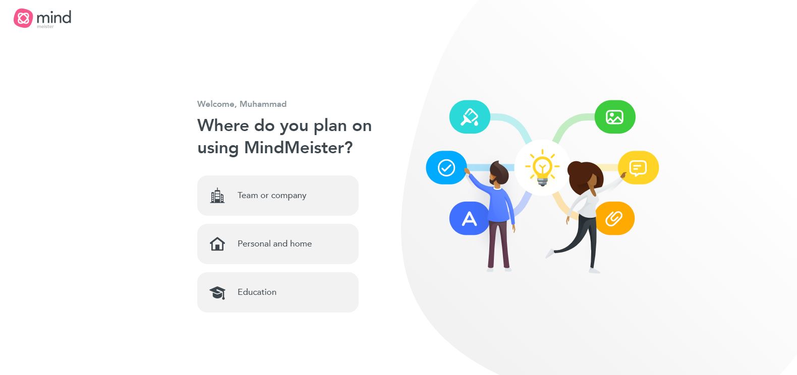 mind maps creation with mindmeister