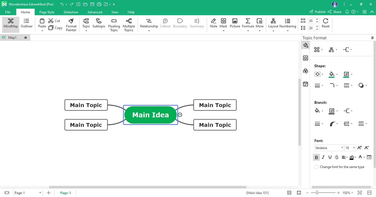 add more topics to mind map