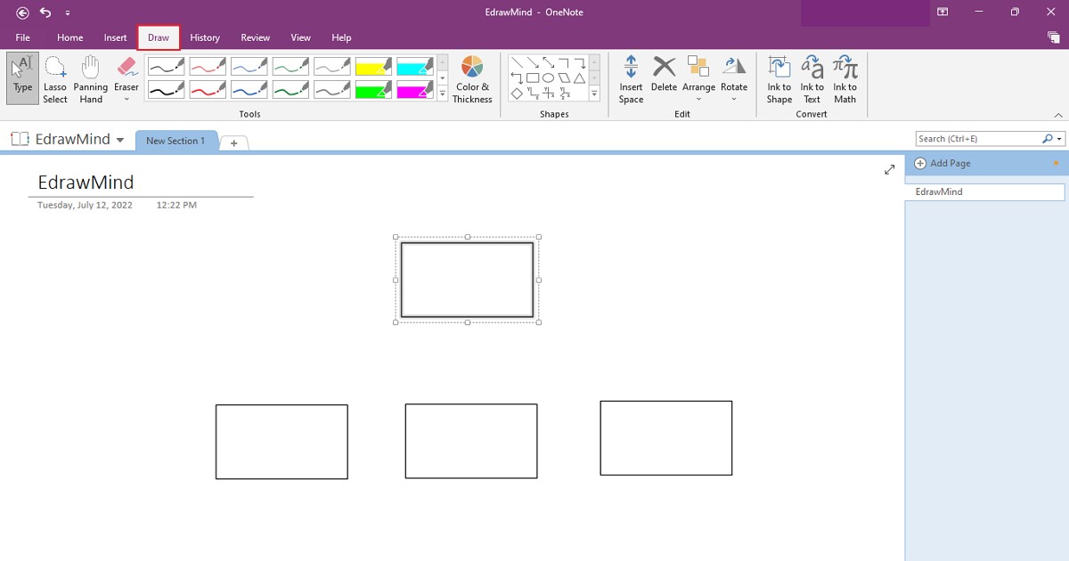 How To Create A OneNote Mind Map EdrawMind   Create Onenote Mind Map 2 