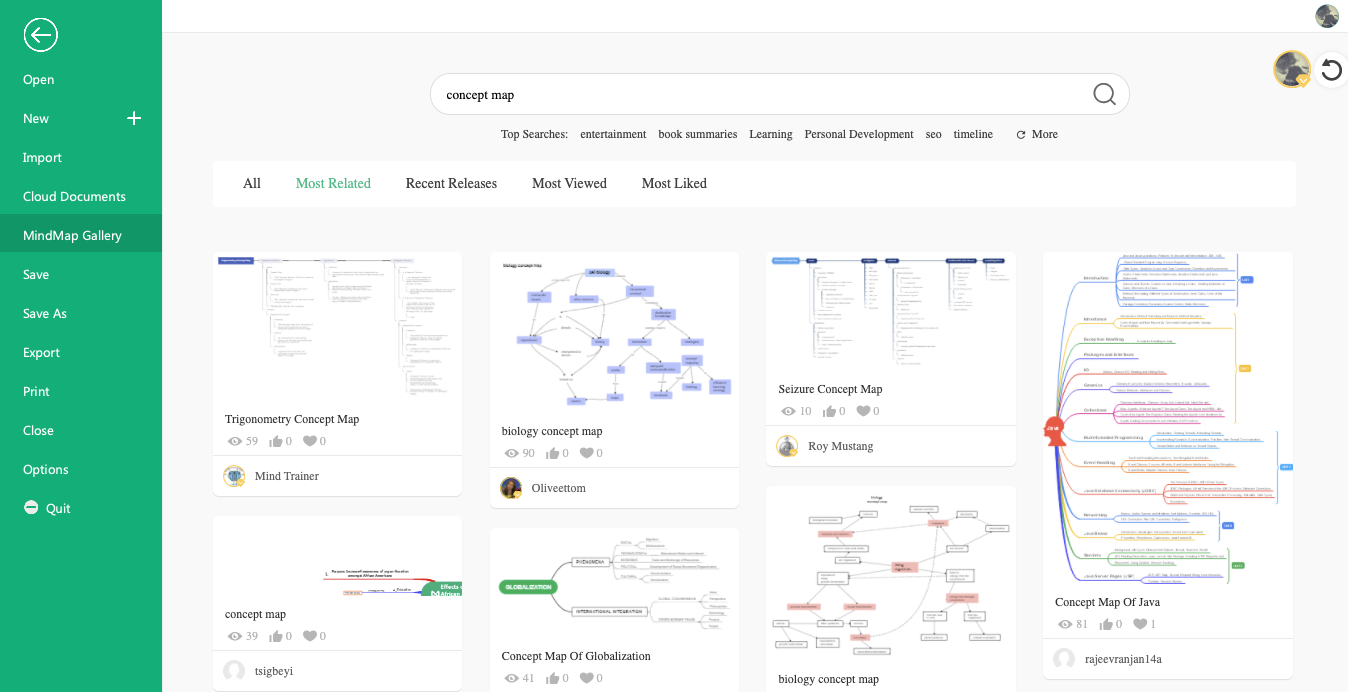 concept map activity biology