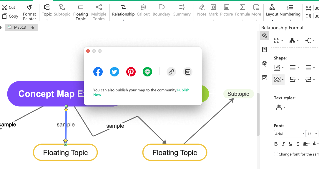 concept map activity biology