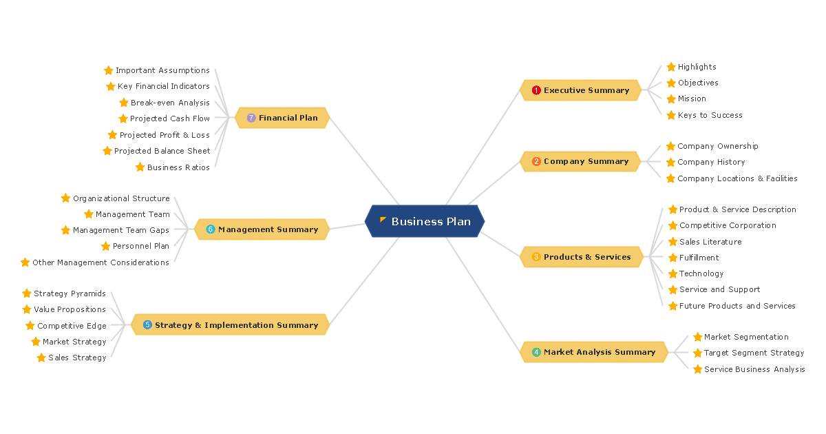 Business Plan Mind Map