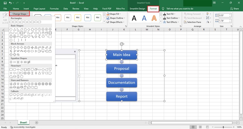 How to Create a Flowchart in Excel | EdrawMind