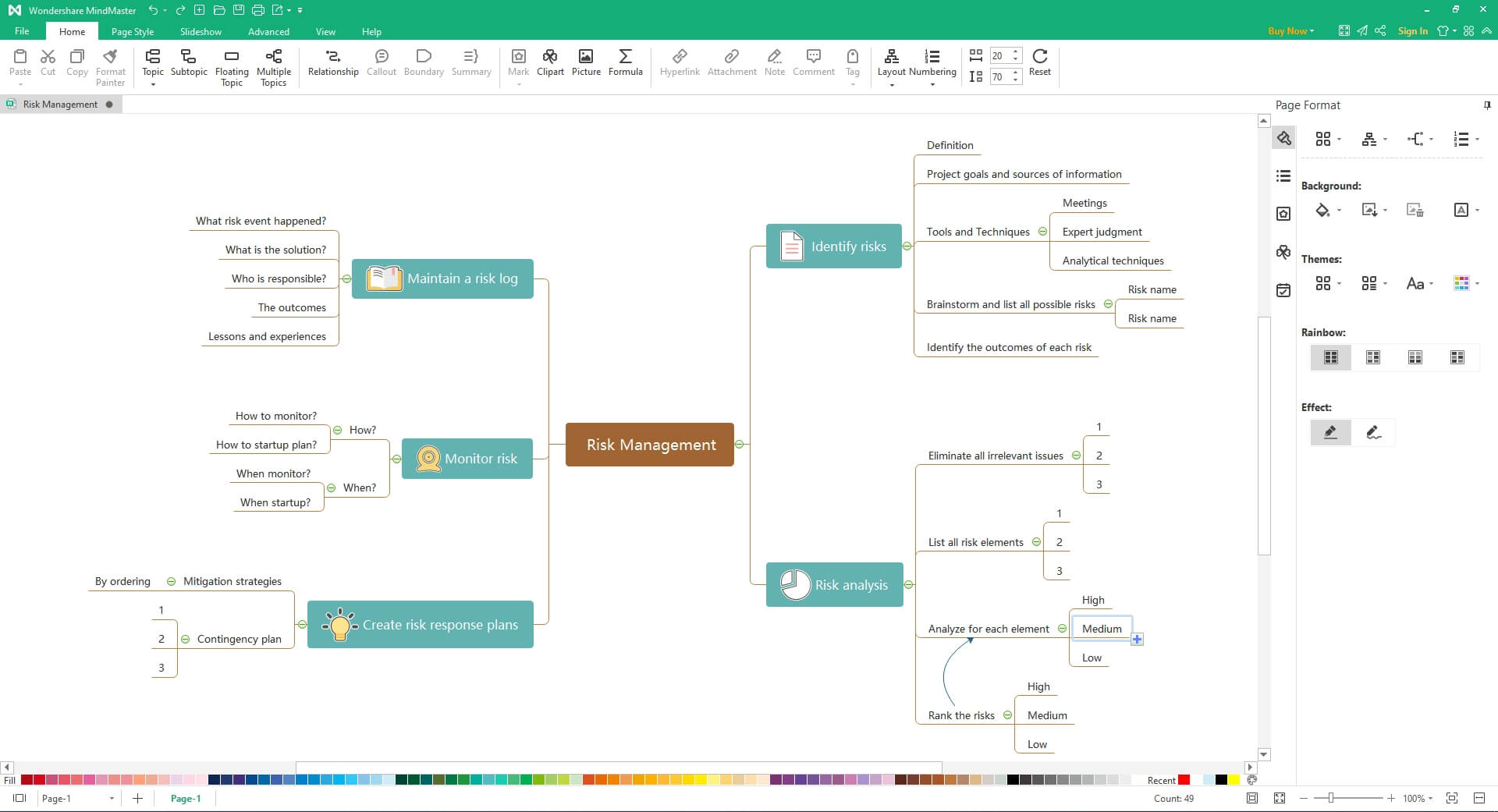 decision tree excel template