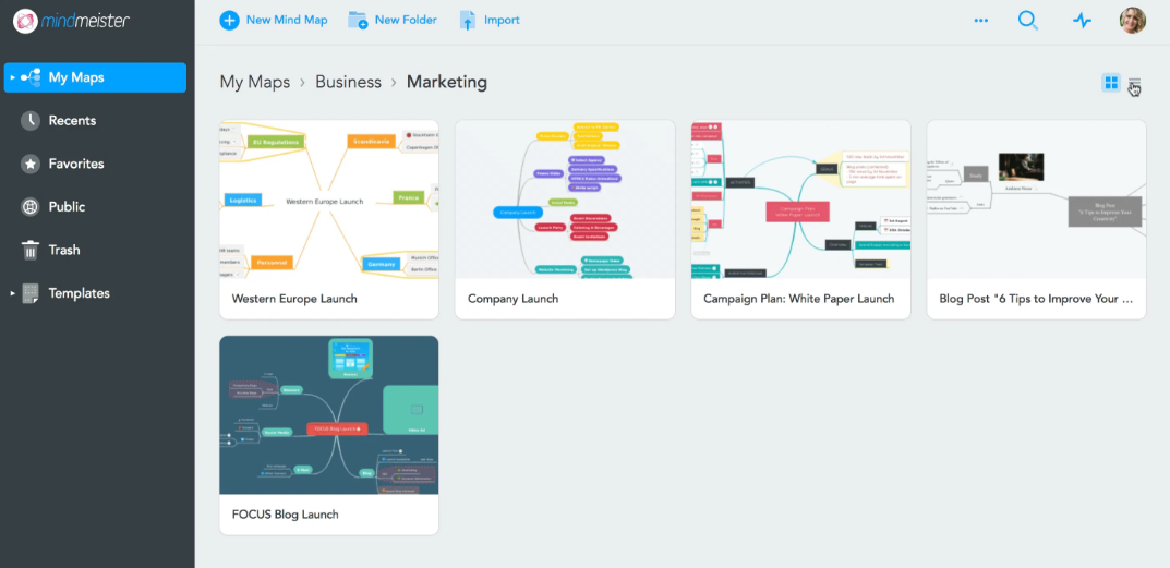  mindmeister for mind mapping