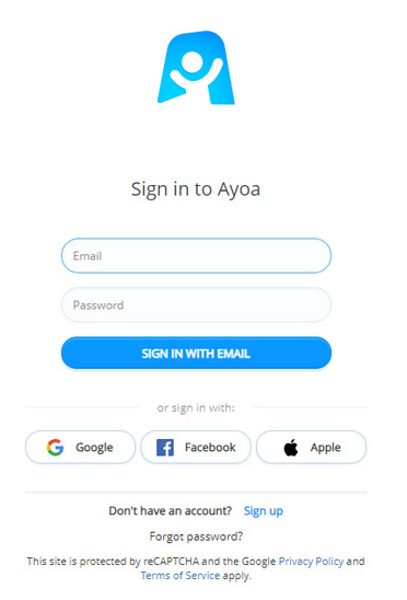 ayoa sign in