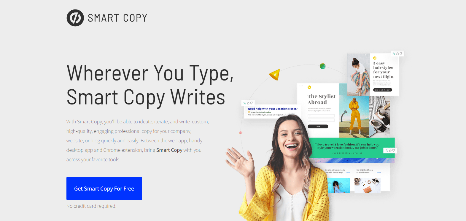 scrivere articoli ia con smart copy