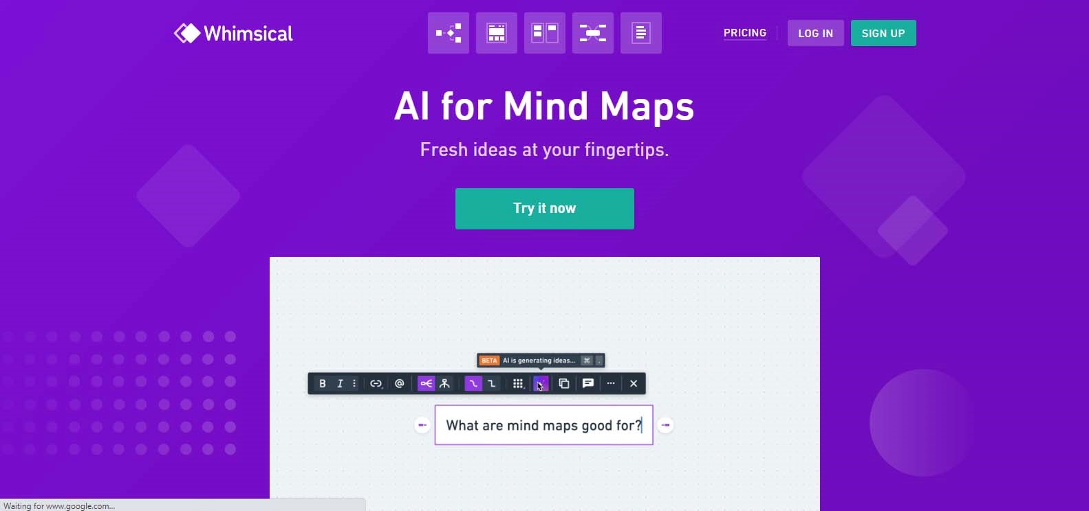 Top 5 Free AI Mind Map Generators In 2024 EdrawMind   Whimsical Ai Demo 