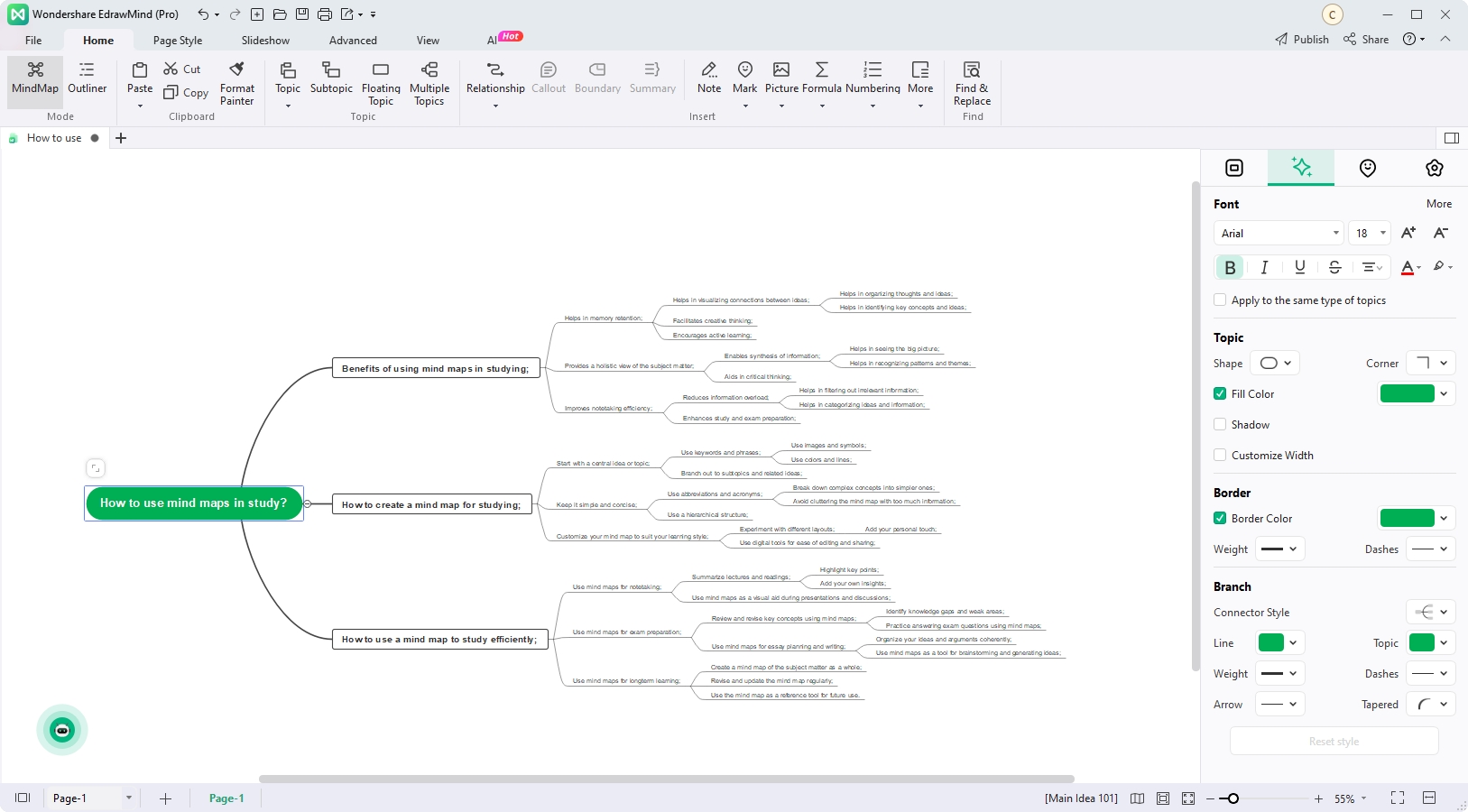 using edraw ai for mind maps