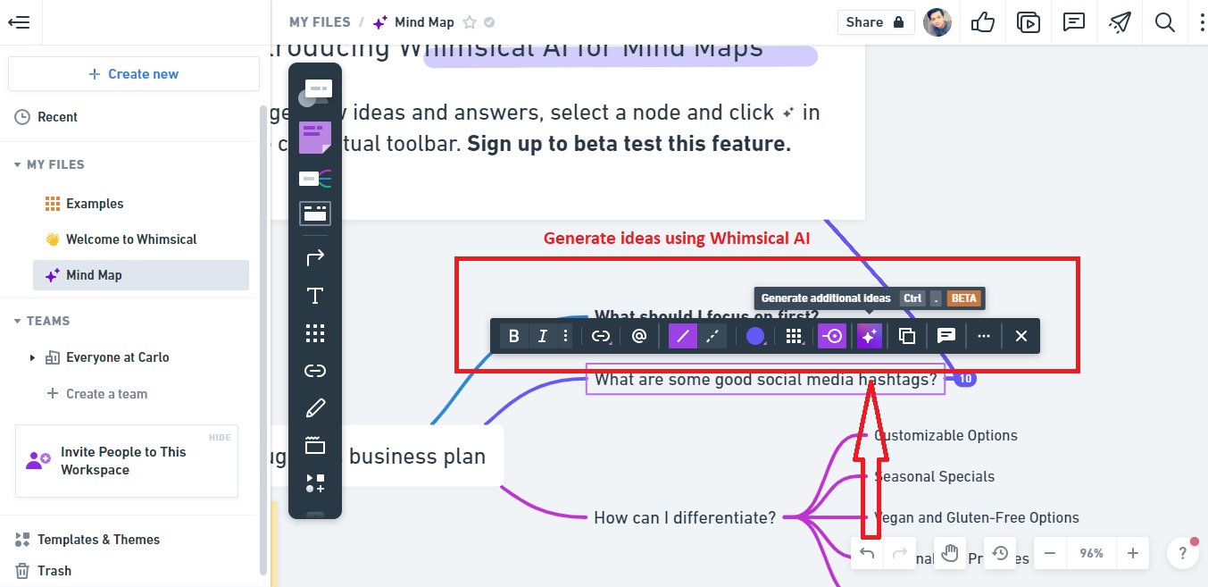 generate ideas using ai tool