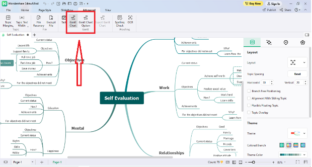 edrawmind gantt chart mode 