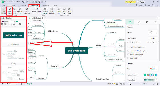 edrawmind slide presentation 