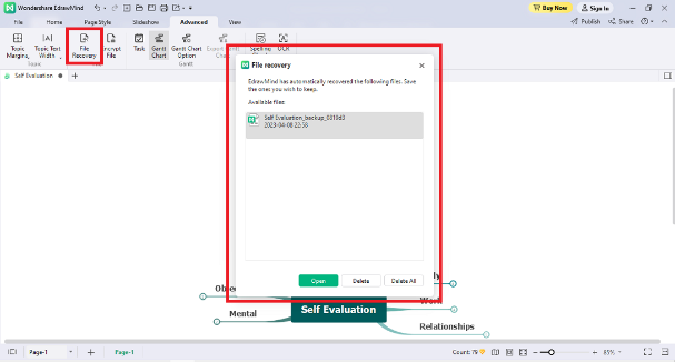 edrawmind file recovery