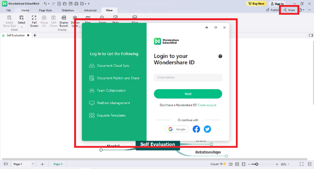 edrawmind share