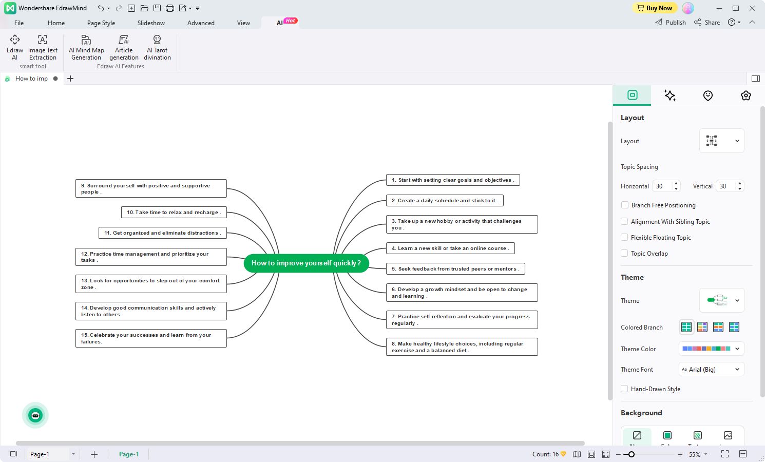 brainstorming con edraw ai