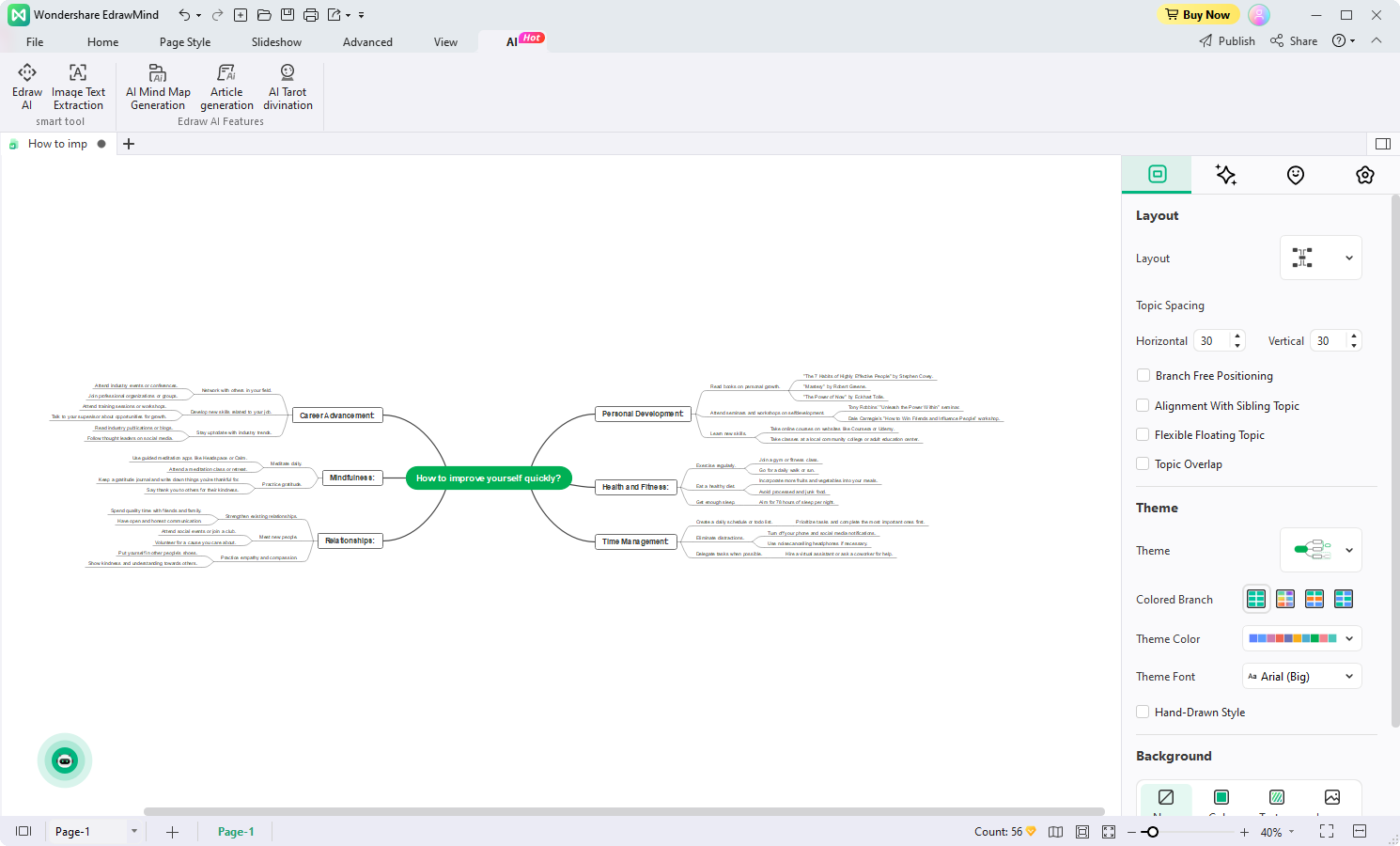 cliquer sur Edraw Ai