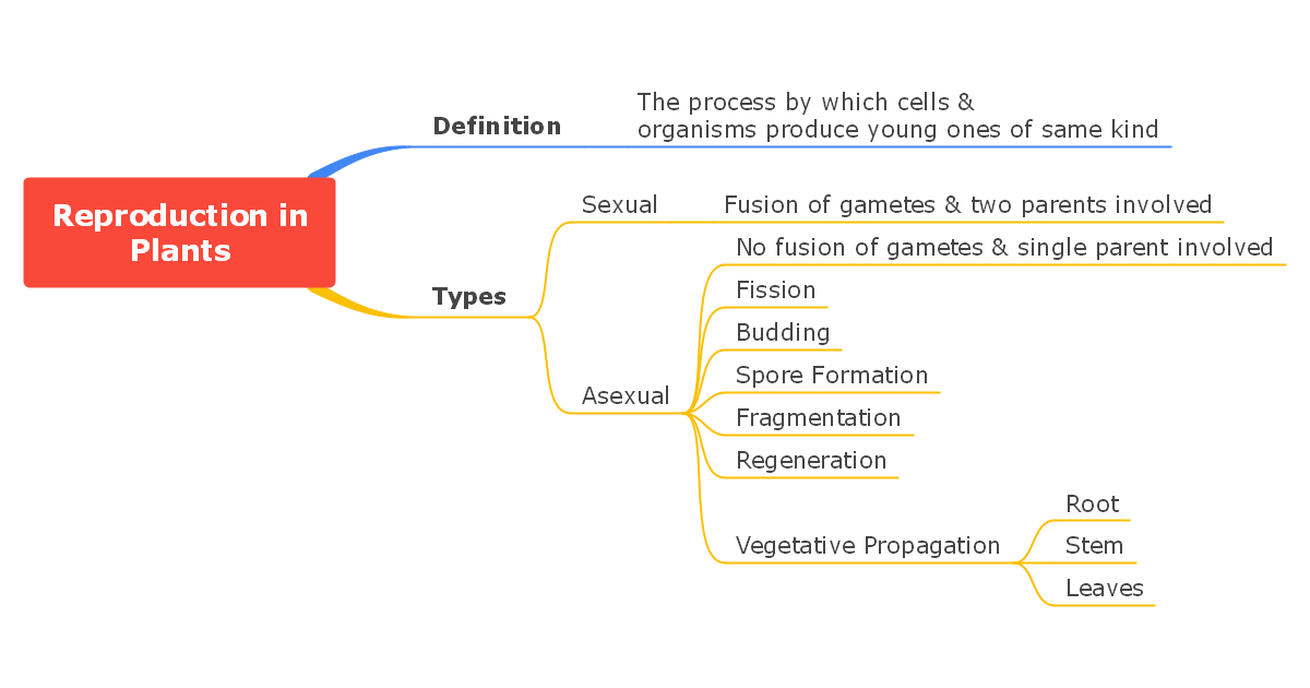 Reproduction In Plants Concept Map 