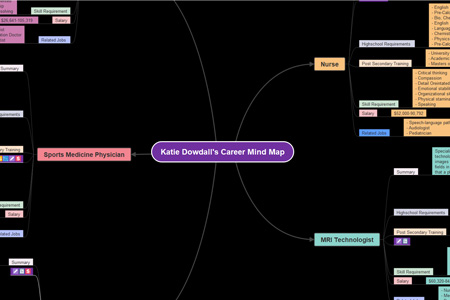Katie Dowdall's Career Mind Map