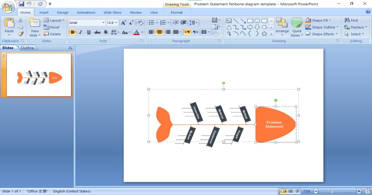 Make a Fishbone Diagram in PowerPoint, Excel or Word