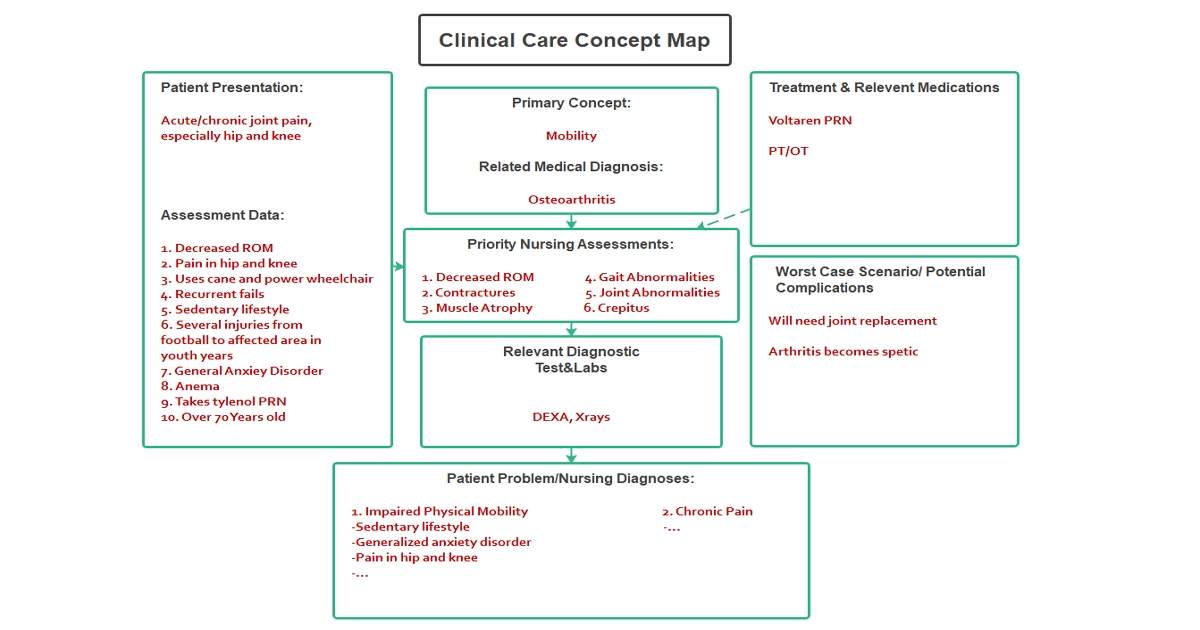 Nursing Concept Map Template EdrawMind