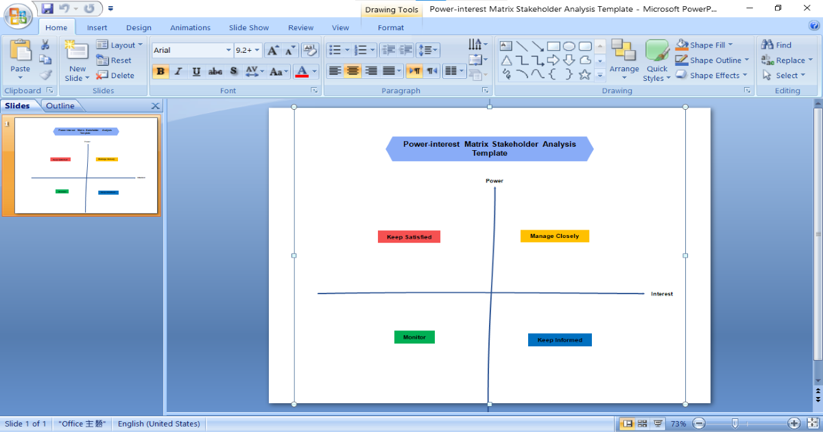 How to make a Stakeholder Analysis in PowerPoint?